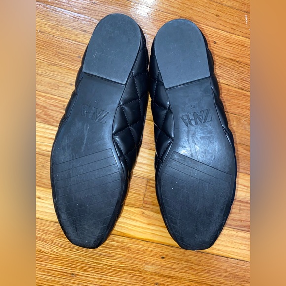 Zara black quilted loafers. Still in good condition! - Picture 11 of 12